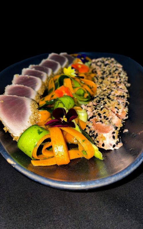 Tataki de thon rouge et saumon